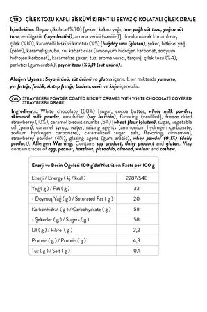 Beyaz Çikolatalı Çilekli Cheesecake Çilek Draje, 50G