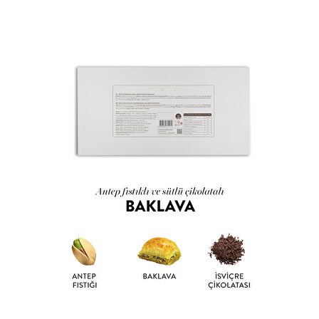 Juva Sütlü Çikolata Kaplı Antep Fıstıklı Baklava, 230G