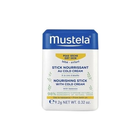 Mustela Cold Cream Ve Organik Balmumu İçeren, Kuru Dudaklar Ve Yanaklar İçin Besleyici Stick 9,2 gr