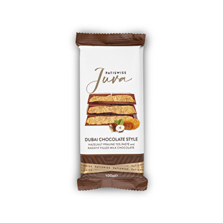 Juva Fındıklı ve Kadayıflı Dubai Çikolatası, 100G