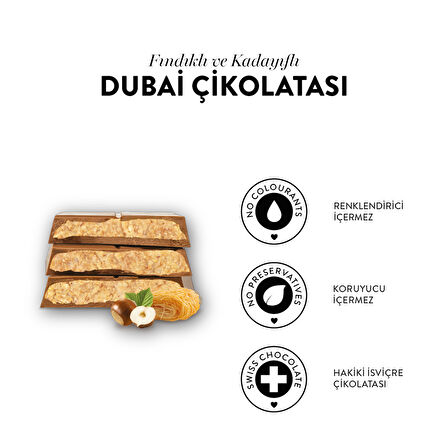 Juva Fındıklı ve Kadayıflı Dubai Çikolatası, 100G
