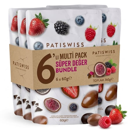 Berry Mix Draje, 60G x 6 Adet