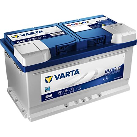 12V 75 Ah Amper 730a CCA Blue Dynamic EFB E46 Akü