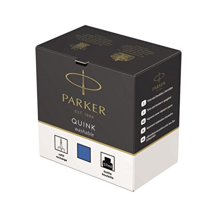 Parker Quink Şişe Mürekkep Yıkanabilir Mavi