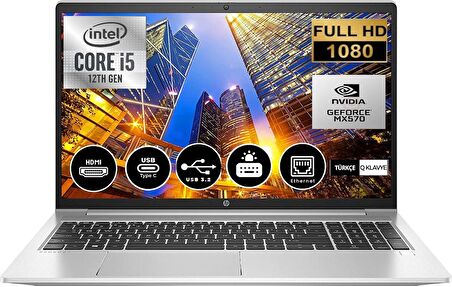 HP PROOBOK  450 G9 İNTEL CORE İ5 1235U 32gb 512gb SSD MX570A Freedos 15.6" FHD Taşınabilir Bilgisayar 6S6X0EA08