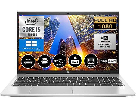 HP PROOBOK  450 G9 İNTEL CORE İ5 1235U 64gb 256gb SSD MX570A Windows11Pro 15.6" FHD Taşınabilir Bilgisayar 6S6X0EA26