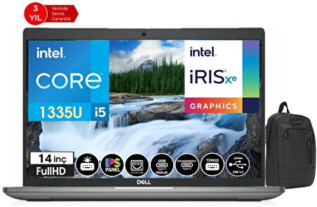 Dell LATITUDE 5440 13.Nesil İntel i5 1335U 8gb 256gb SSD 14" Windows11Pro FHD Dizüstü Bilgisayar DLNN005L54401433+WeblegelsinÇanta