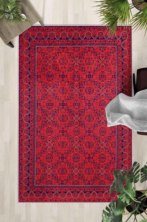Kaymaz Taban Yıkanabilir Halı – Mutfak, Salon, Yatak Odası için Modern Dijital Baskı Halı (SLNHAL152