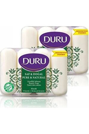 DURU SAF DOĞAL KLASİK BEYAZ SABUN VEGAN 4*70 GR X 2 ADET
