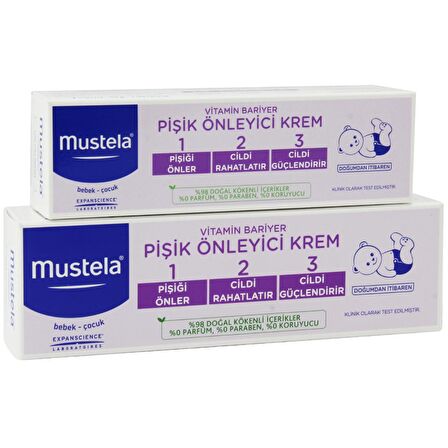 Mustela Vitamin Barrier 1-2-3 Pişik Önleyici Krem 100 gr + 50 gr