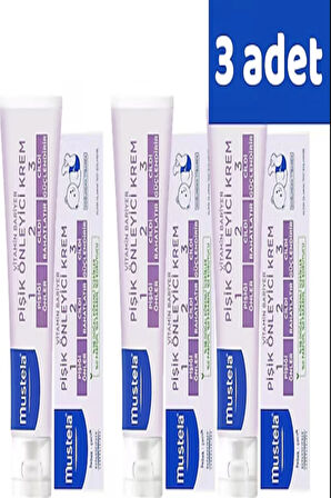 Mustela Vitamin Barrier 1.2.3 Pişik Kremi 50 ml 3 Adet