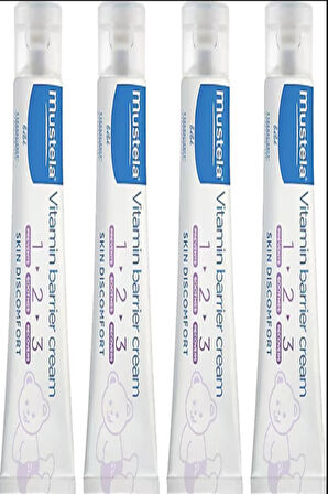 Mustela Vitamin Barrier 1.2.3 Pişik Kremi 50 ml 4 Adet