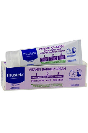 Mustela Vitamin Barrier Cream 1.2.3 Pişik Kremi 100 ml