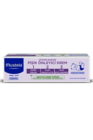 Mustela Vitamin Barrier Cream 1.2.3 Pişik Kremi 100 ml