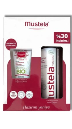 Mustela Doğum Seti -Çok Amaçlı Temel Bakım Losyonu 200 ml + Göğüs Ucu Kremi 30 ml