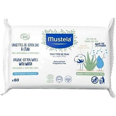 Mustela Eco Cleansing Wipes Islak Mendil 60 Adet