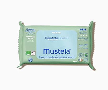 Mustela Compost Cleansing Wipes Kompost Edilebilir Islak Mendil 60 Yaprak