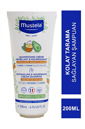 Mustela Saç Dolaşıklık Karşıtı Besleyici Şampuan 200 ml