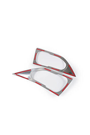 Vw Crafter Krom Far Çerçevesi 2 Parça Uyumlu  2006-2016 Arası Paslanmaz Çelik