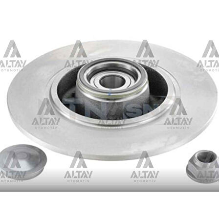 FREN DİSKİ MEGANE III 08-15 / CLIO IV / SCENIC III 09= ARKA DÜZ ABSLİ PORYALI RULMANLI 260-5