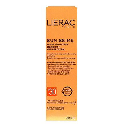 LIERAC Sunissime Energizing Protective Fluid SPF30 40 ml