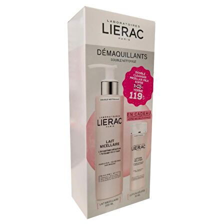 LIERAC Micellar Milk Double Cleanser 200 ml ALANA Gel Lotion Double Toning 30 ml HEDİYE