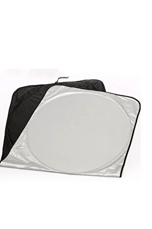 Araç Oto Ön Cam Çift Daireli Gümüş Kaplama Güneş Kalkanı Branda