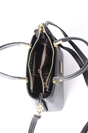 Silver Polo    987-35099 SILVER POLO KADIN EL ÇANTASI MK80 KAHVE-MAT SİYAH