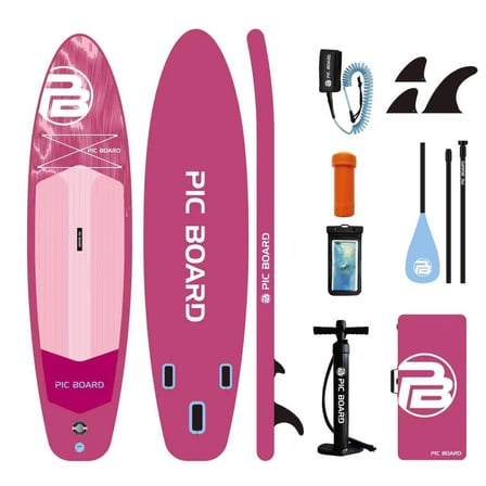  AURORA PİNK SUP 350 cm uzunluk X 86 cm genişlik X 15 cm Şişme Paddle Board Full Set