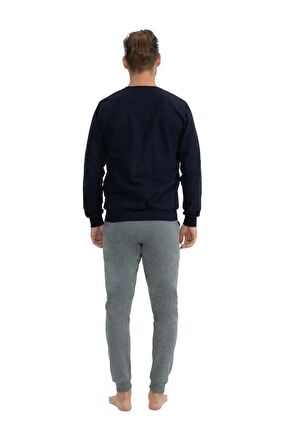 U.S. Polo Assn. Erkek Uzun Kollu Kol Detaylı Pijama Takımı