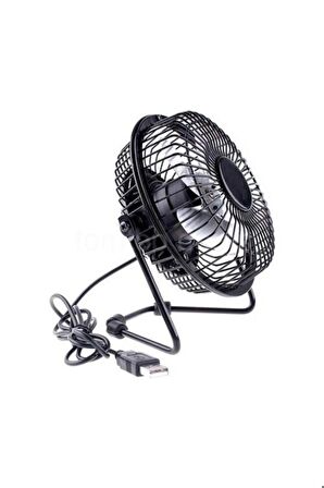 Usb Fan Usb Vantilatör Usb Mini Fan Masaüstü Taşınabilir Metal Pervane Mini Vantilatör