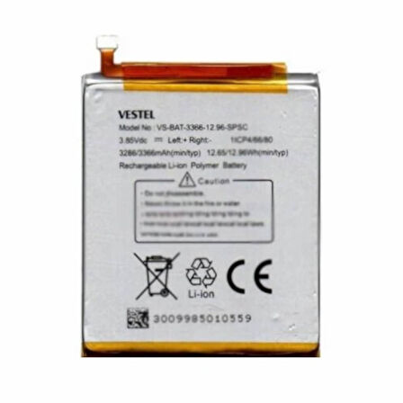 Vestel Venüs V6 Batarya Pil