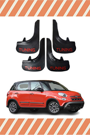 Fiat 500l Tuning yazılı 4’lü tozluk çamurluk paçalık kaliteli ve dayanıklı malzeme