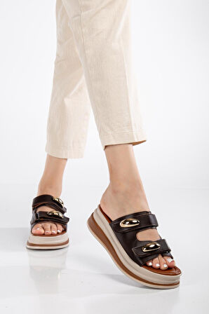 Çift Bantlı Detay Terlik