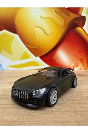 Mercedes Amg Gtr Koleksiyon Metal Araba 12cm Lüks Araba Siyah Mercedes Amg Gtr Diecast Araba