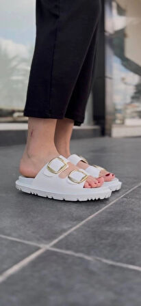 KBTX-1 Kuback Beyaz Günlük Kadın Terlik