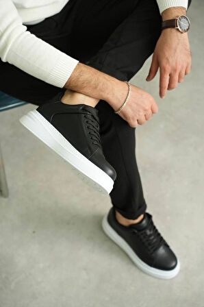 KB-B2 Kuback Siyah Cilt Günlük Erkek Ayakkabı