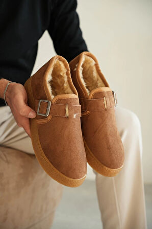 KB-KX1 Kuback Taba Kürklü Günlük Erkek Ayakkabı