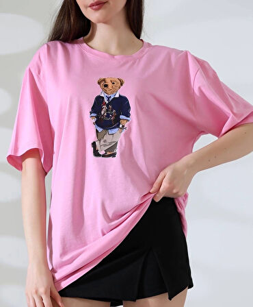 Ayıcıklı oversize tişört