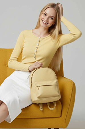 Çıtçıt Detaylı Bluz Sarı T4343