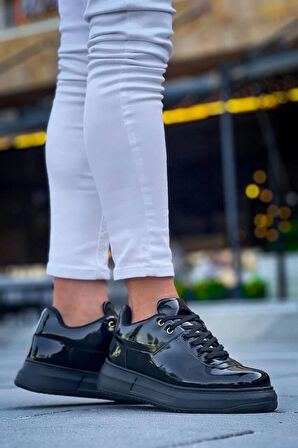 KB-X20 Kuback Kömür Rugan  Günlük Erkek Ayakkabı