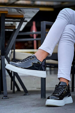 KB-X20 Kuback Siyah Rugan  Günlük Erkek Ayakkabı