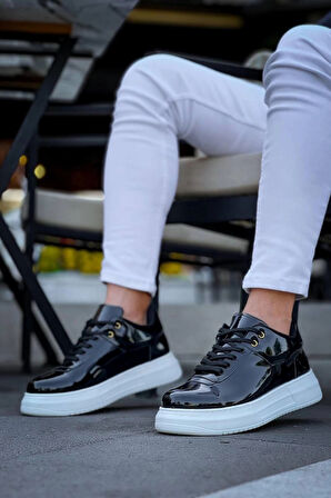 KB-X20 Kuback Siyah Rugan  Günlük Erkek Ayakkabı