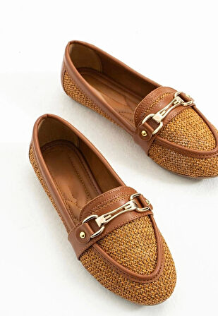 Rain Taba Cilt Babet Ayakkabı