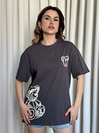 Baskılı ayıcıklı tişört