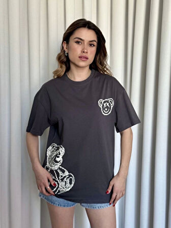 Baskılı ayıcıklı tişört