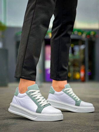 KB-X46 Kuback Beyaz Bebe Mavi Yüksek Beyaz Taban Günlük Spor Ayakkabı