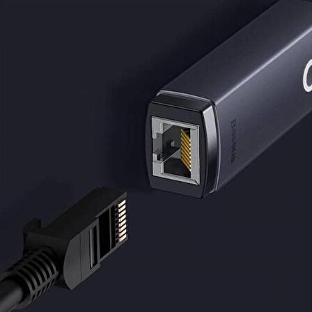 Baseus 22.5CM 100Mbps Type-C to RJ45 Ethernet Çevirici Dönüştürücü RJ45 Ethernet LAN Port Adaptör 