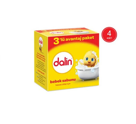 Dalin 3'lü Avantaj Paket Bebek Sabunu 100 G x 4