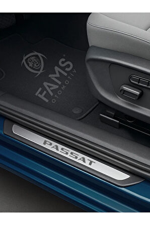 VW Passat Krom Kapı Eşiği 4 Parça Paslanmaz Çelik ABS Çerçeve